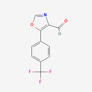 5-(4-(Trifluoromethyl)phenyl)oxazole-4-carbaldehyde