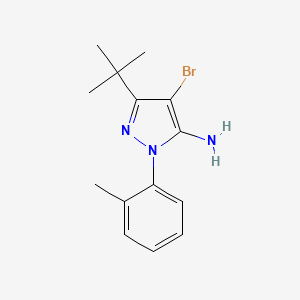 4-bromo-3-tert-butyl-1-(2-methylphenyl)-1H-pyrazol-5-amine