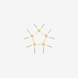 molecular formula C10H30Si5 B084384 Cyclopentasilane,decamethyl- CAS No. 13452-92-1