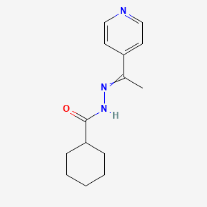 Cyclohexanecarboxylic acid [1-(4-pyridinyl)ethylidene]hydrazide