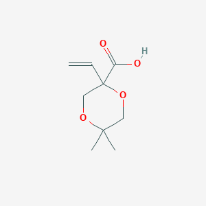 5,5-Dimethyl-2-vinyl-[1,4]dioxane-2-carboxylic acid