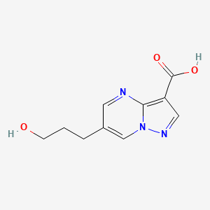 6-(3-Hydroxy-propyl)-pyrazolo[1,5-a]pyrimidine-3-carboxylic acid