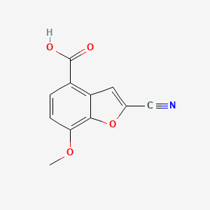 2-Cyano-7-methoxybenzofuran-4-carboxylic acid