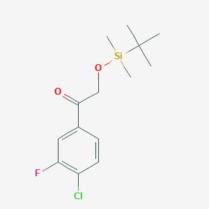 Ethanone, 1-(4-chloro-3-fluorophenyl)-2-[[(1,1-dimethylethyl)dimethylsilyl]oxy]-