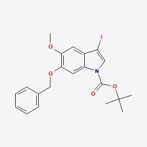 tert-Butyl 6-(benzyloxy)-3-iodo-5-methoxy-1H-indole-1-carboxylate