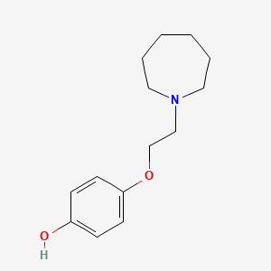 molecular formula C14H21NO2 B8438515 4-(2-Azepan-1-yl-ethoxy)-phenol 