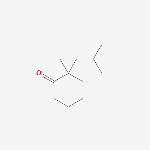 molecular formula C11H20O B8438520 2-Isobutyl-2-methyl-cyclohexanone 