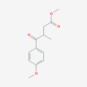 molecular formula C13H16O4 B8438521 Methyl 4-methoxy-gamma-oxo-beta-methylbenzenebutanoate 