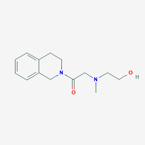molecular formula C14H20N2O2 B8438636 2-{N-[2-oxo-2-(1,2,3,4-Tetrahydro-2-isoquinolyl)ethyl]methylamino}ethanol 