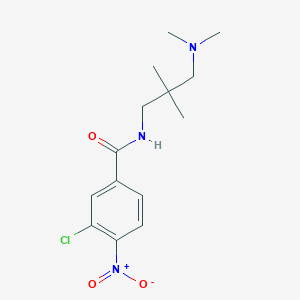 molecular formula C14H20ClN3O3 B8438666 3-chloro-N-(3-dimethylamino-2,2-dimethyl-propyl)-4-nitro-benzamide 