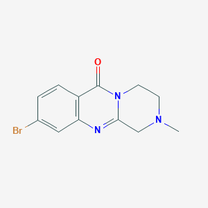 9-bromo-2-methyl-3,4-dihydro-1H-pyrazino[2,1-b]quinazolin-6(2H)-one