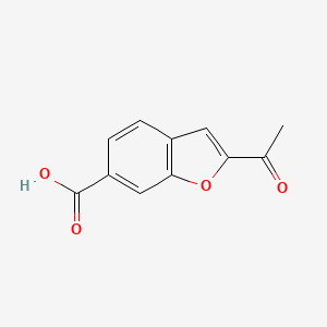2-Acetyl-1-benzofuran-6-carboxylic acid