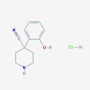 4-(2-Hydroxyphenyl)piperidine-4-carbonitrile hydrochloride