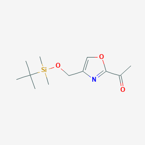 1-(4-(((tert-Butyldimethylsilyl)oxy)methyl)oxazol-2-yl)ethanone