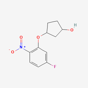 3-(5-Fluoro-2-nitrophenoxy)cyclopentanol