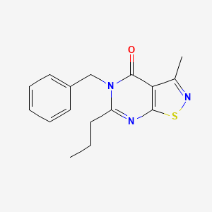 5-benzyl-3-methyl-6-propyl-5H-isothiazolo[5,4-d]pyrimidin-4-one