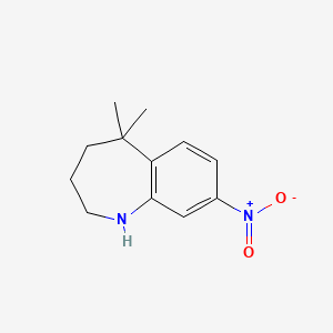 5,5-dimethyl-8-nitro-2,3,4,5-tetrahydro-1H-benzo[b]azepine