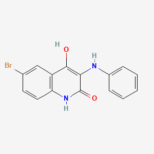 6-Bromo-4-hydroxy-3-(phenylamino)quinolin-2(1H)-one