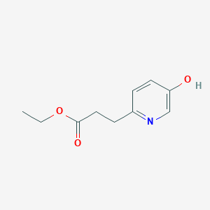 molecular formula C10H13NO3 B8438978 Ethyl 3-(5-hydroxypyridin-2-yl)propanoate 