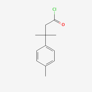 3-Methyl-3-(4-methylphenyl)butyric acid chloride