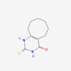 2-Mercapto-5,6,7,8,9,10-hexahydrocycloocta[d]-pyrimidine-4-ol