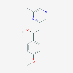 2-(2-Hydroxy-2-p-methoxyphenylethyl)-6-methylpyrazine