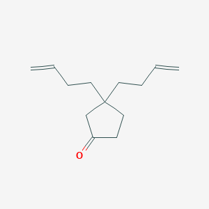 molecular formula C13H20O B8439015 3,3-DI(3-Butenyl)cyclopentanone 