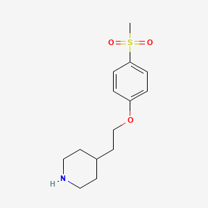 4-[2-(p-Methylsulphonylphenoxy)ethyl]piperidine