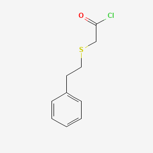 molecular formula C10H11ClOS B8439210 2-(Phenethylthio)acetyl chloride 
