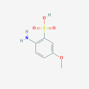 molecular formula C7H9NO4S B084394 2-Amino-5-methoxybenzenesulfonic acid CAS No. 13244-33-2