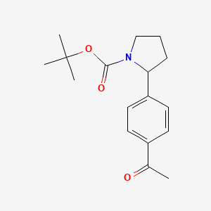 1-(4-(1-Boc-2-Pyrrolidinyl)phenyl)ethanone