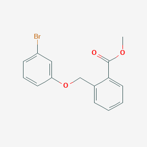 molecular formula C15H13BrO3 B8439593 Methyl 2-(3-bromophenoxy)methylbenzoate CAS No. 134446-30-3