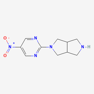 molecular formula C10H13N5O2 B8439728 2-(5-Nitropyrimidin-2-yl)octahydropyrrolo[3,4-c]pyrrole 