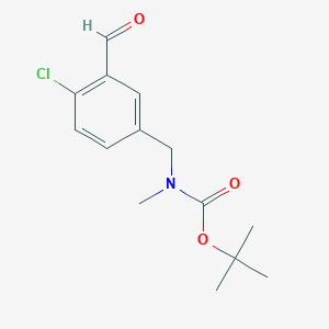 (4-Chloro-3-formyl-benzyl)-methyl-carbamic acid tert-butyl ester