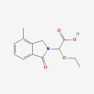 (RS)-ethoxy-(4-methyl-1-oxo-1,3-dihydro-isoindol-2-yl)-acetic acid