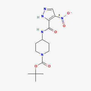 4-[(4-nitro-1H-pyrazole-3-carbonyl)-amino]-piperidine-1-carboxylic acid tert-butyl ester