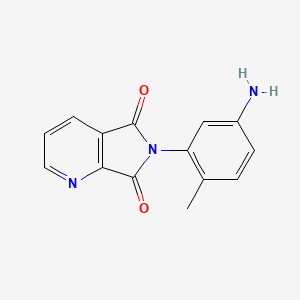 molecular formula C14H11N3O2 B8439952 N-(4-amino-o-tolyl)-pyridine-2,3-dicarboximide 