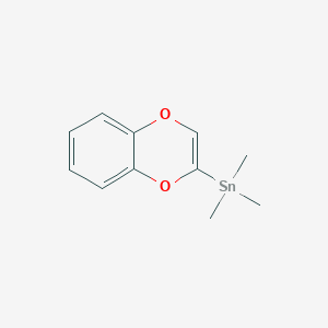 molecular formula C11H14O2Sn B8440008 Benzo[1,4]dioxin-2-yl(trimethyl)stannane 