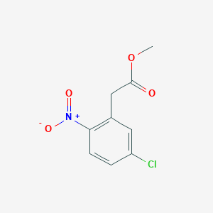 molecular formula C9H8ClNO4 B8440063 Methyl 2-(2-Nitro-5-chlorophenyl)acetate CAS No. 22908-29-8