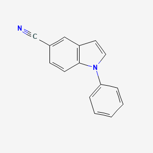 molecular formula C15H10N2 B8440584 1-Phenyl-5-cyanoindole 
