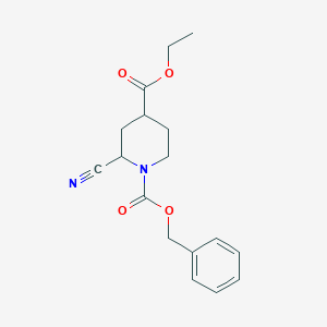 1-Benzyl 4-ethyl 2-cyanopiperidine-1,4-dicarboxylate