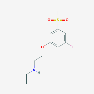 N-Ethyl-2-(3-fluoro-5-methylsulfonyl-phenoxy)ethanamine