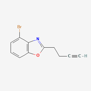 4-Bromo-2-(but-3-ynyl)-benzo[d]oxazole