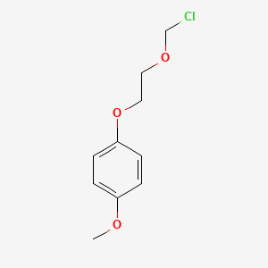 molecular formula C10H13ClO3 B8440659 (2-(p-Methoxyphenyloxy)ethoxy)methyl chloride 