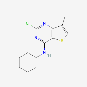 2-Chloro-4-cyclohexylamino-7-methylthieno[3,2-d]pyrimidine