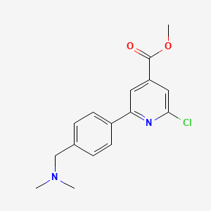 Methyl 2-chloro-6-(4-((dimethylamino)methyl)phenyl)isonicotinate