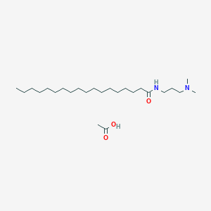 molecular formula C25H52N2O3 B084408 Octadecanamide, N-[3-(dimethylamino)propyl]-, monoacetate CAS No. 13282-70-7
