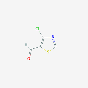 molecular formula C4H2ClNOS B008441 4-氯噻唑-5-甲醛 CAS No. 104146-17-0