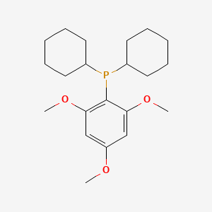 molecular formula C21H33O3P B8441056 Dicyclohexyl(2,4,6-trimethoxyphenyl)phosphine 