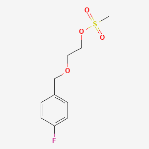molecular formula C10H13FO4S B8441146 2-[(4-fluorophenyl)methoxy]ethyl methanesulfonate CAS No. 221194-64-5